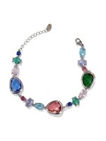Pulsera Amen Mujer in Acero Quarzo idrotermale ACBRPRCOBMM